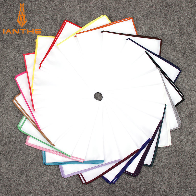 Handkerchief Cotton Men - 2018 moda męskie bawełniane białe chusteczka