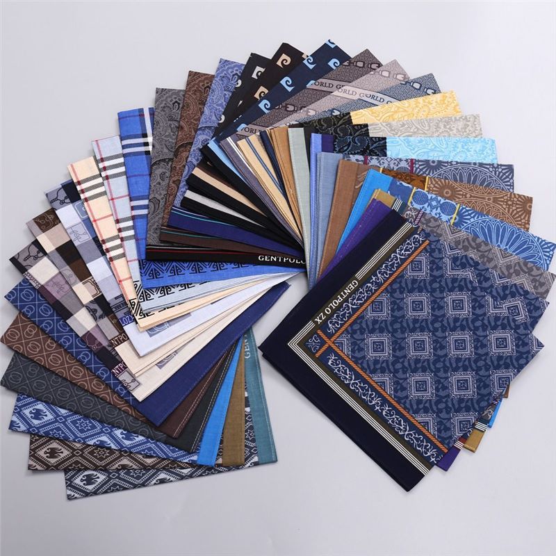 Handkerchief Cotton Men - 3 szt. Męska chusteczka do ręki