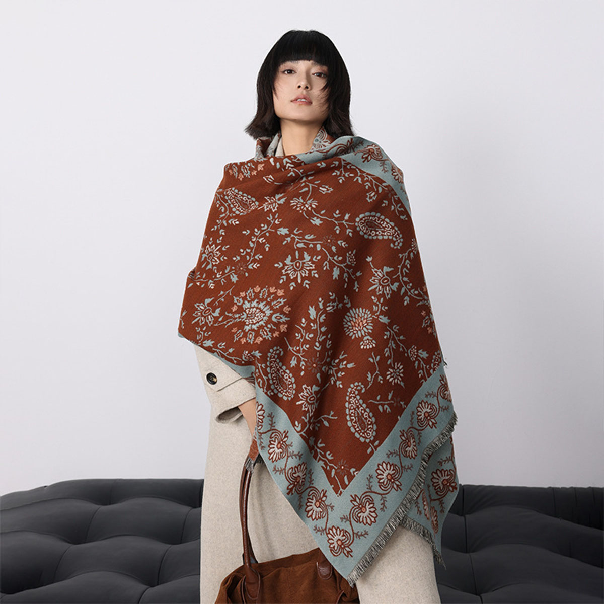 Luksusowa zimowa imitacja kasz – Woven Scarf Blanket recenzja i cena
